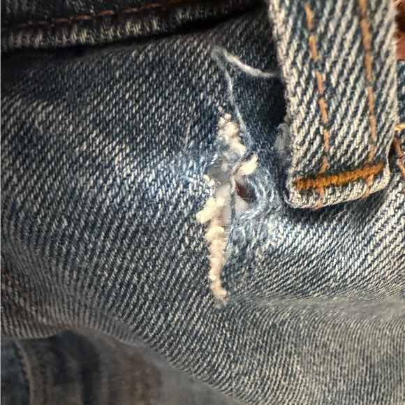 ABERCROMBIE & FITCH The Ankle Straight Ultra High Rise Jeans Distressed Size 8 - Picture 9 of 11